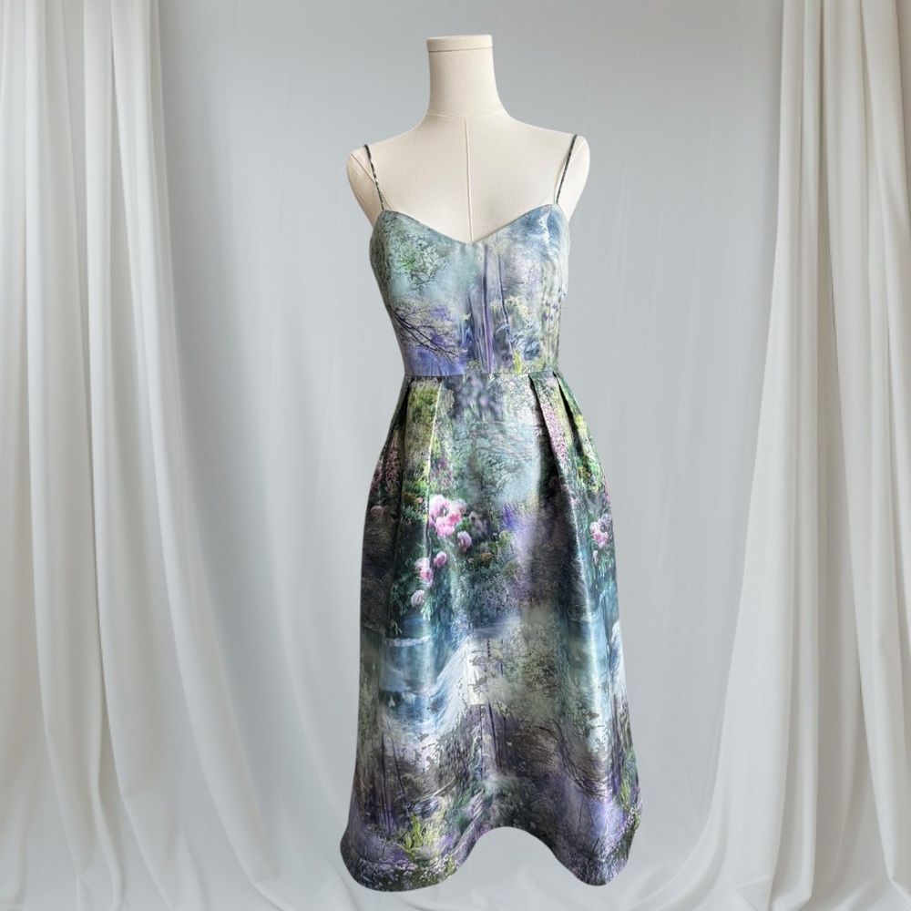 Monique Lhuiller Metalic Garden Dress
